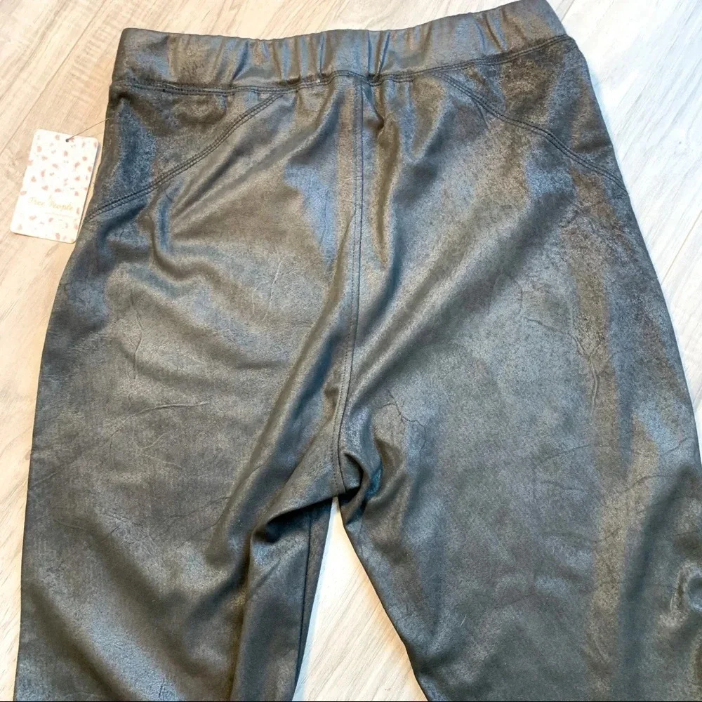 NWT Free People Midnight Vegan Suede Leggings